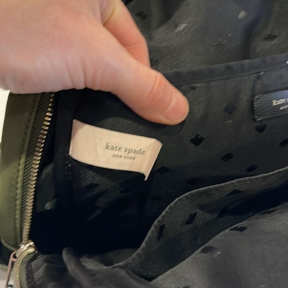 Kate Spade Small Olive Green Nylon Backpack Leather Straps main image 4